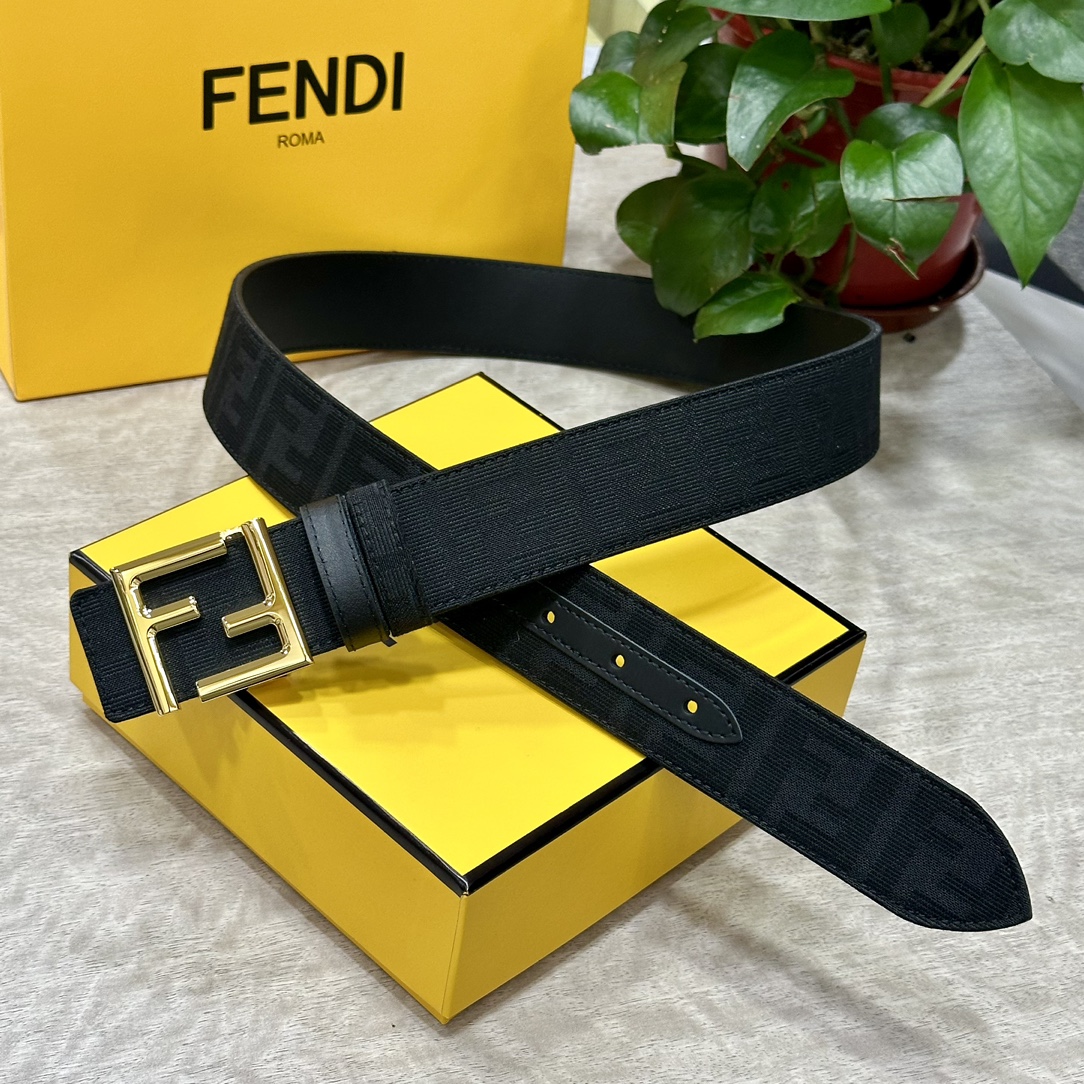 Fendi Leather Belts 1:1 Mirror Version