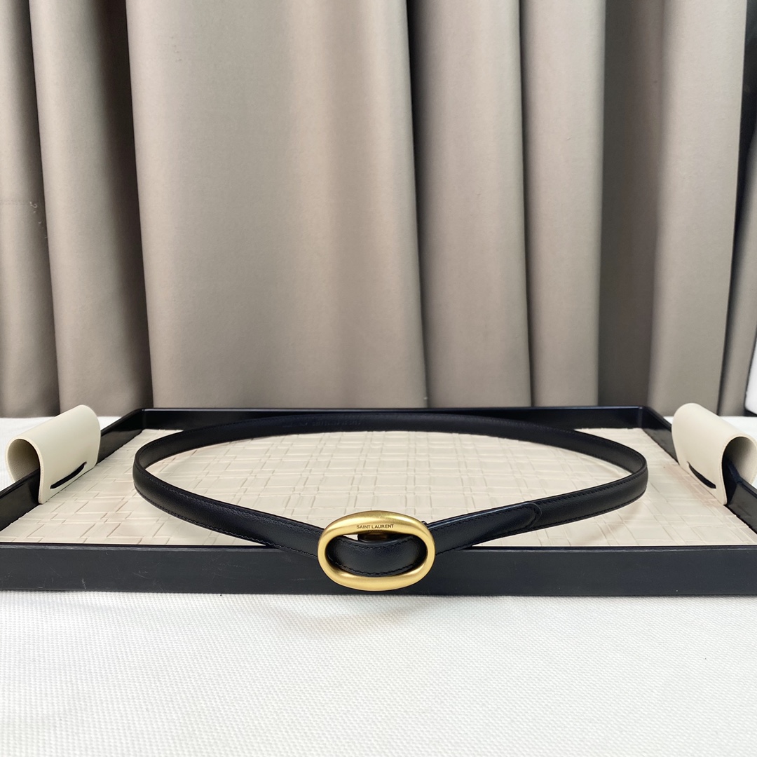 YSL Saint Laurent Leather Belts 1:1 Mirror Version