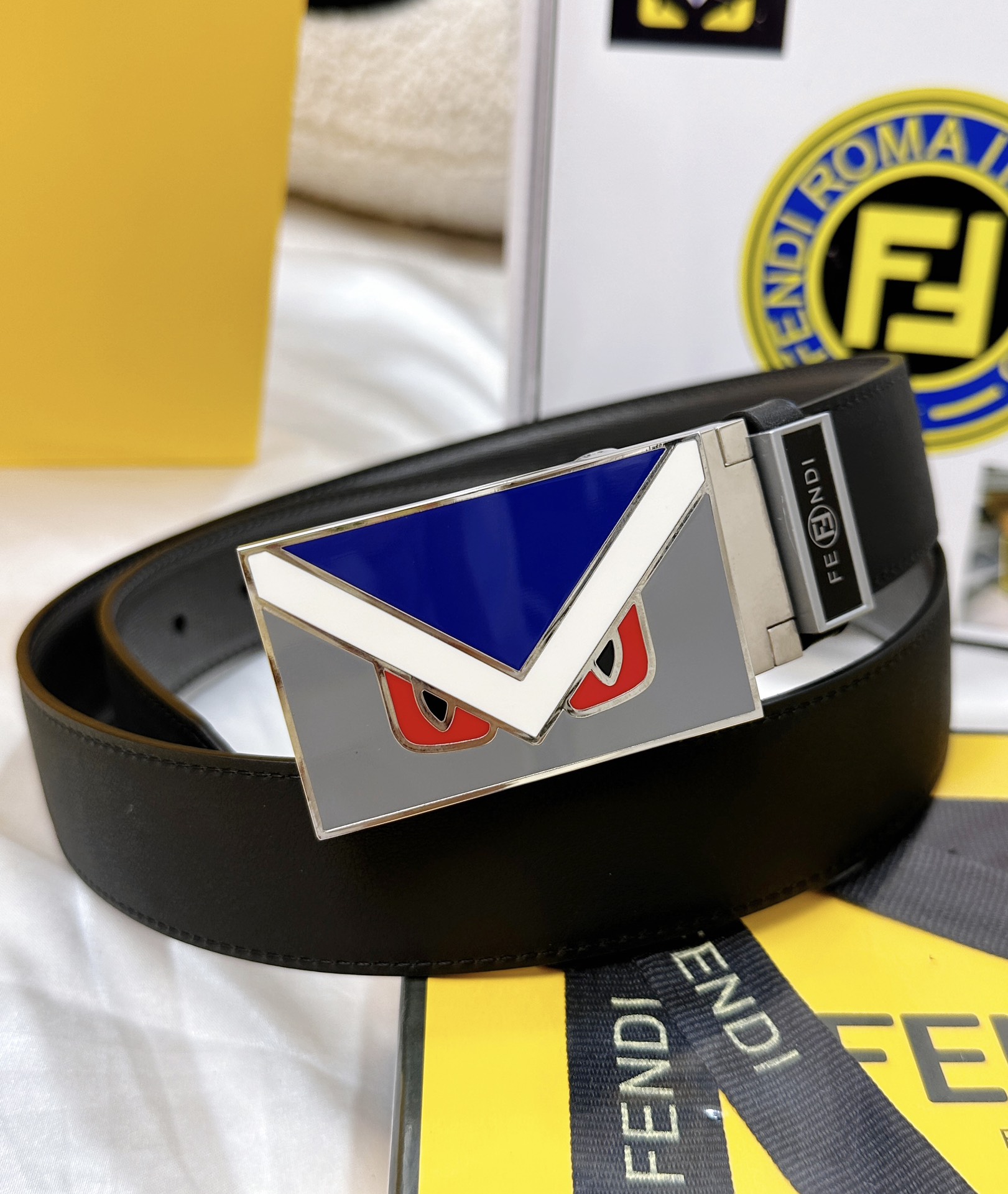 Fendi Leather Belts 1:1 Mirror Version