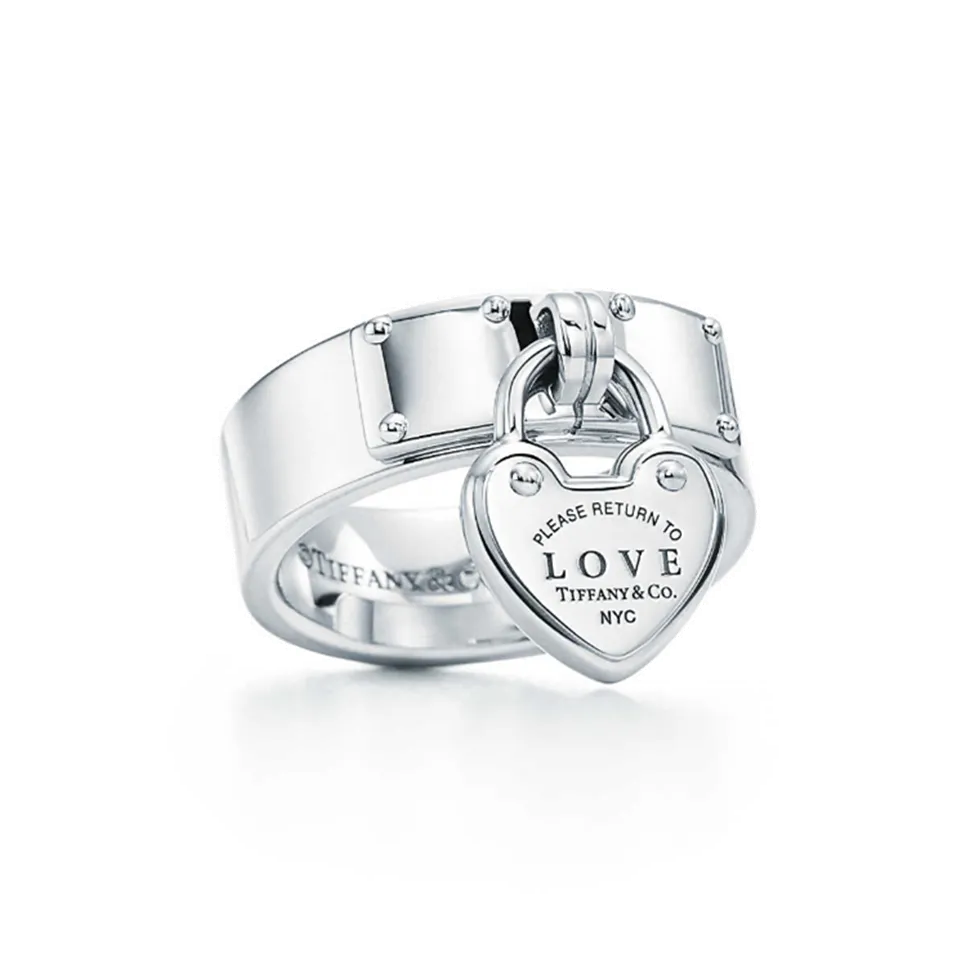 Return To Tiffany Replica Love Lock Ring Sterling Silver Design Classy GRP08941