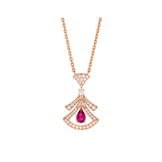 BVLGARI DIVAS' DREAM NECKLACE, green tourmaline & rubellite