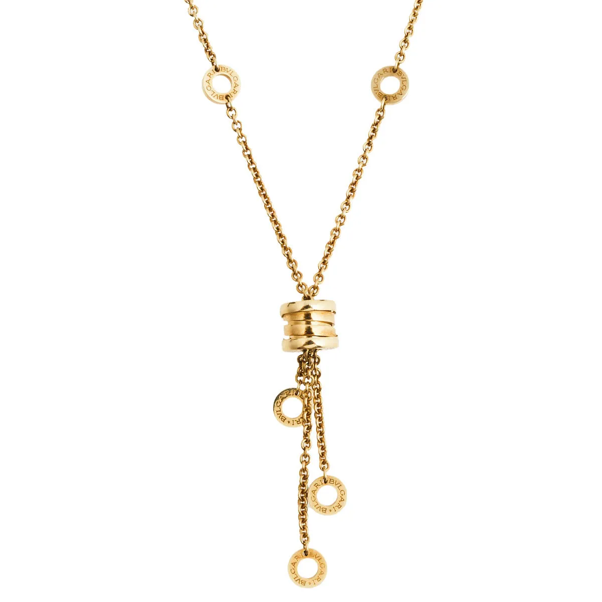Bvlgari B.Zero1 Tassel Necklace Yellow Gold/White Gold/Rose Gold