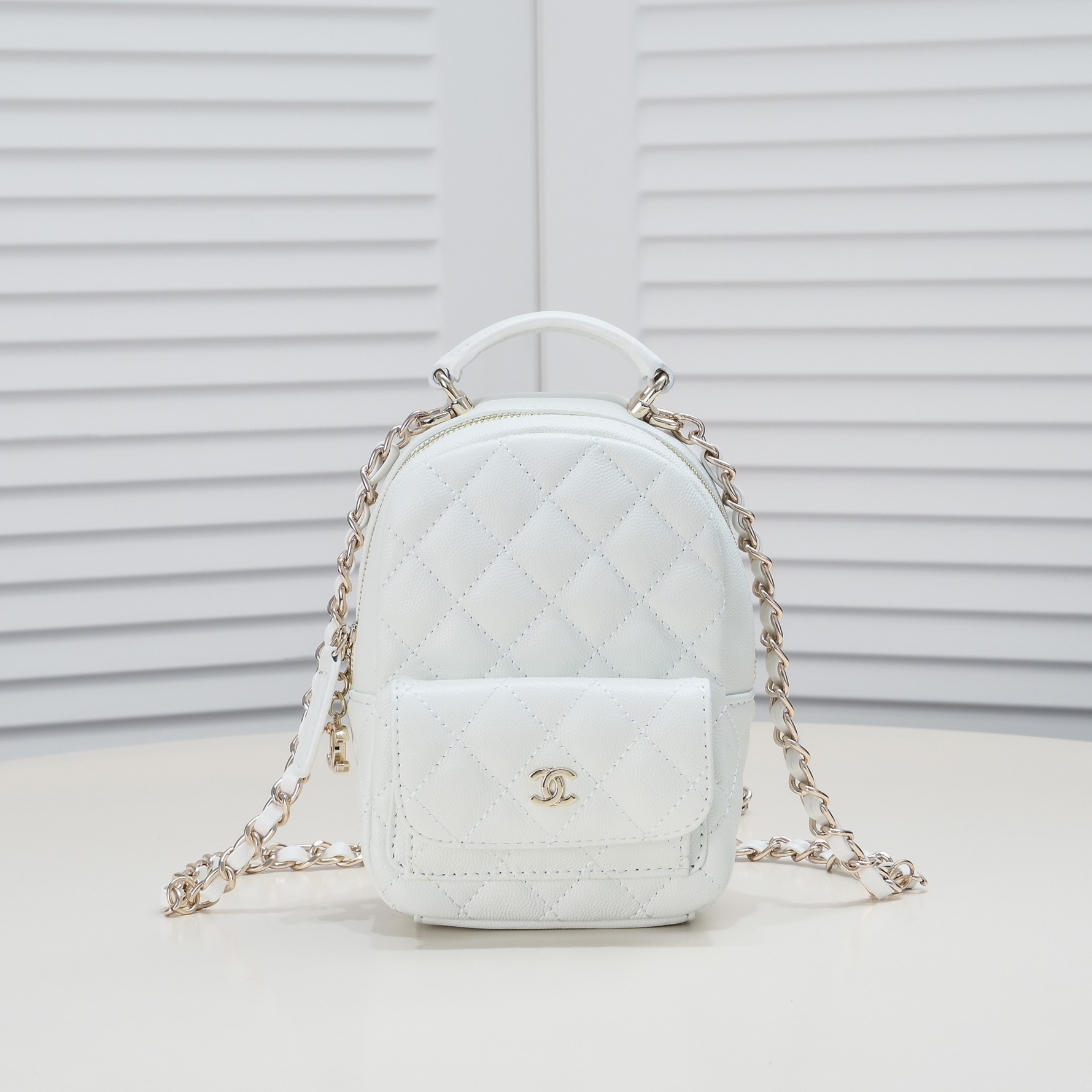 Chanel 24C Mini Small School Bag Backpack Bag Handbag
