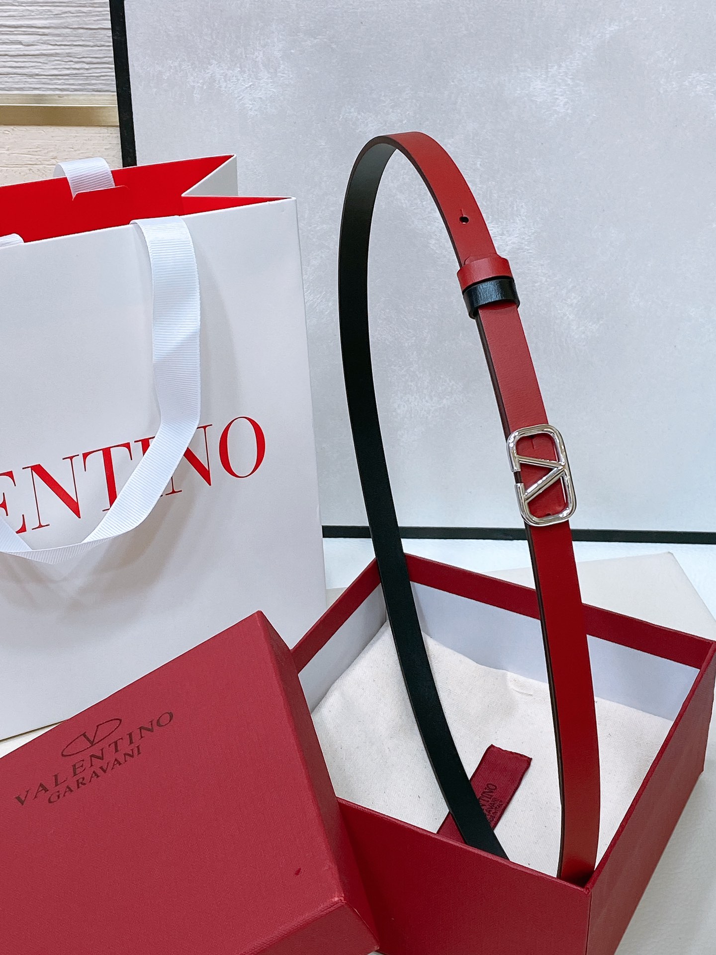 Valentino Leather Belts 1:1 Mirror Version