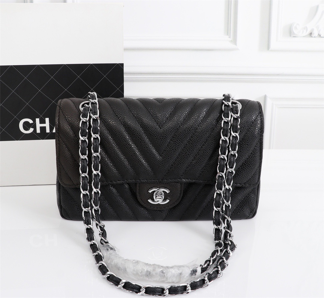 Chanel Clacssic Flap CF Chain Shoulder Strap Bag (Replica）