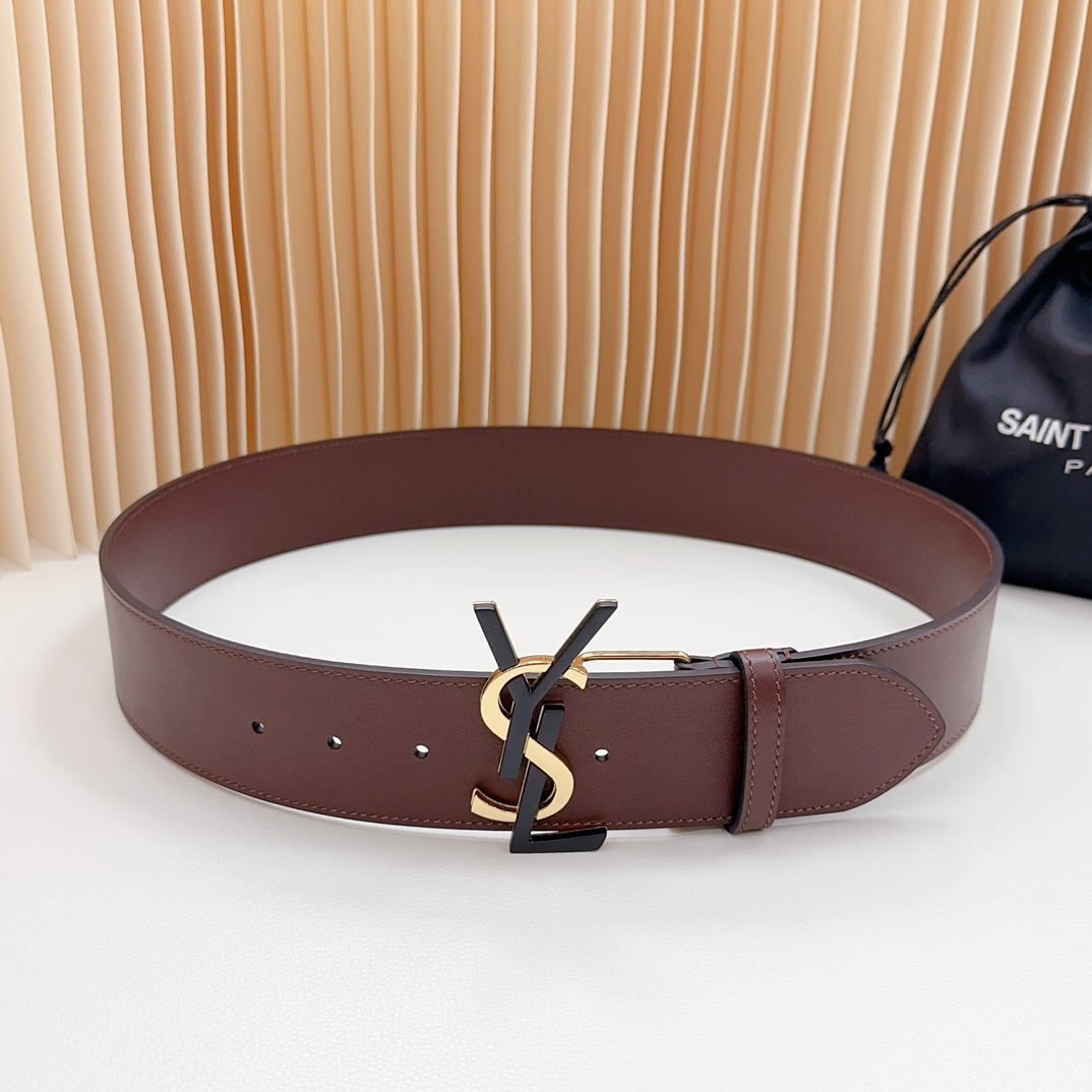 YSL Saint Laurent Leather Belts 1:1 Mirror Version