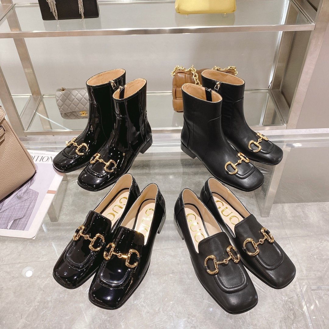 Gucci 019 black shoes Boots Loafers XM082023