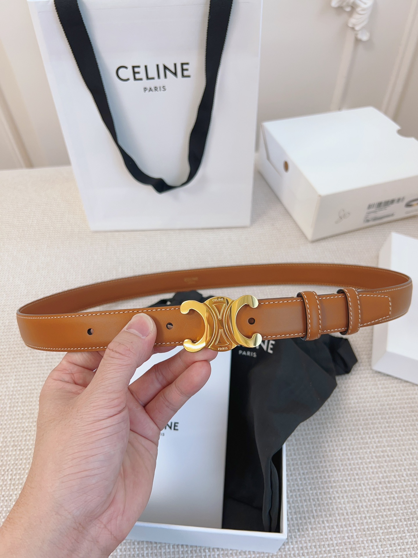 Celine Leather Belts 1:1 Mirror Version