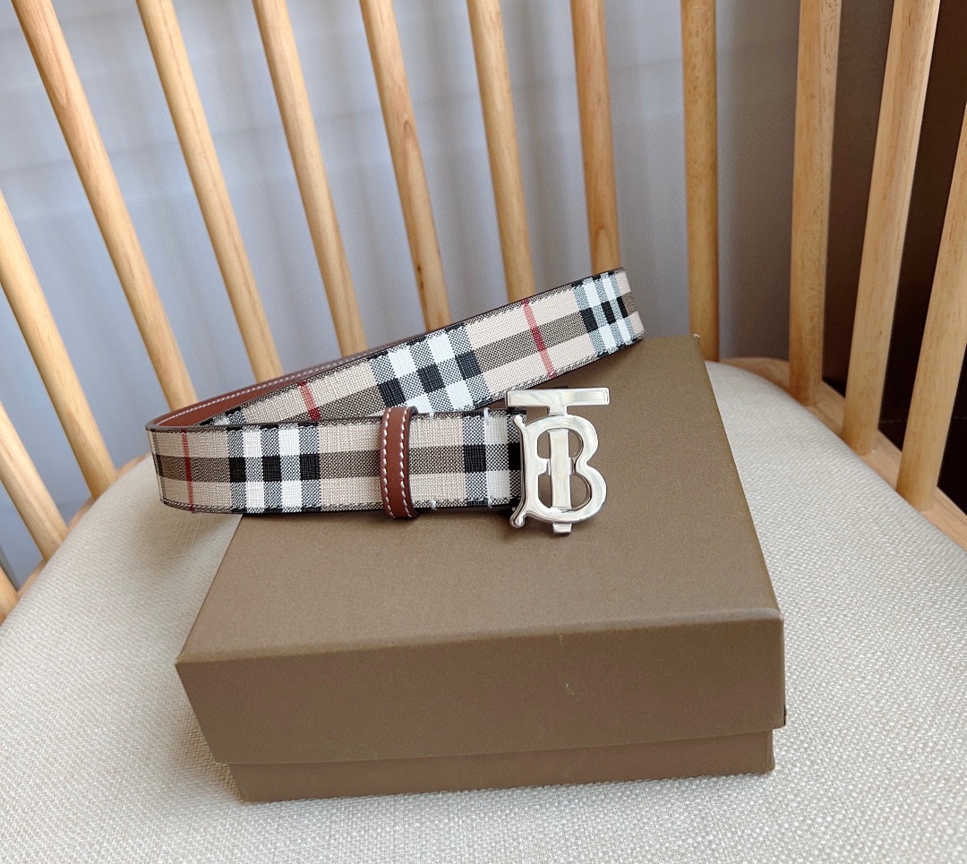 Burberry Leather Belts 1:1 Mirror Version