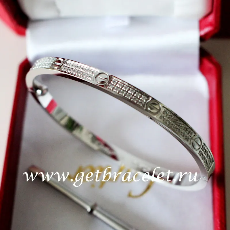 New Cartier Love Bracelet SM White Gold With Diamonds N6710817