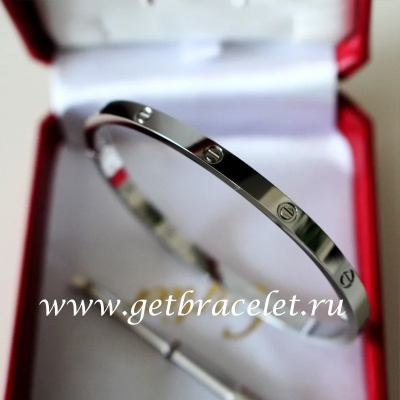 New Cartier Love Bracelet SM White Gold B6047417