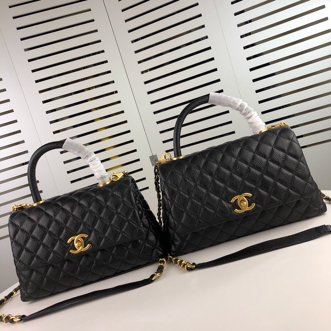 Chanel Black Large Shoulder Bag Handbag