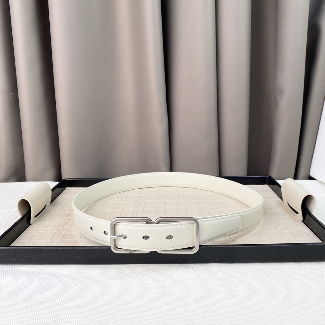 YSL Saint Laurent Leather Belts 1:1 Mirror Version