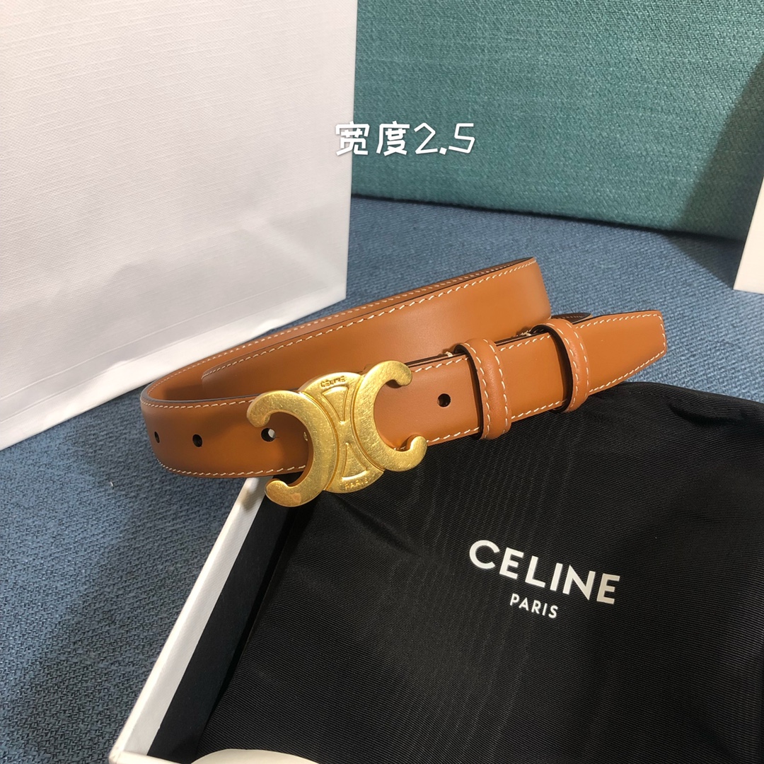 Celine Cowhide Belt 18mm 25mm