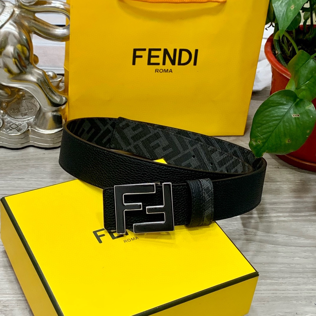 Fendi Leather Belts 1:1 Mirror Version