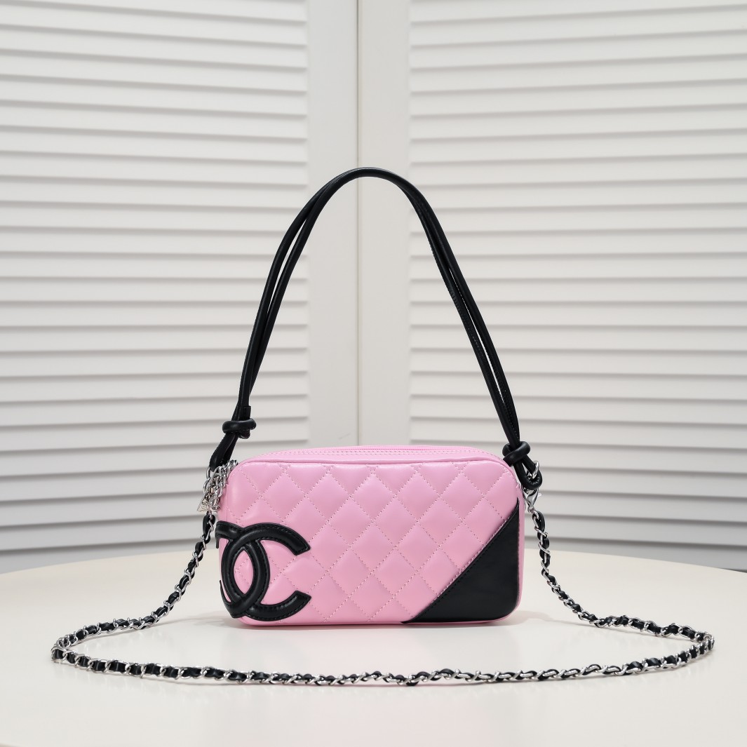 Chanel Ligne Cambon Bowling Bag Small Shoulder Bag Handbag