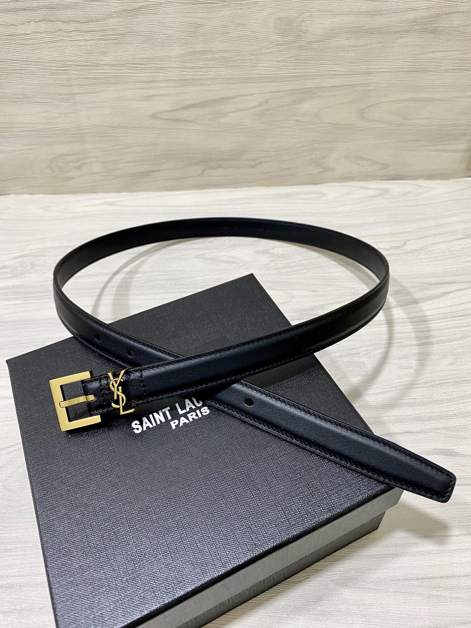 YSL Saint Laurent Leather Belts 1:1 Mirror Version