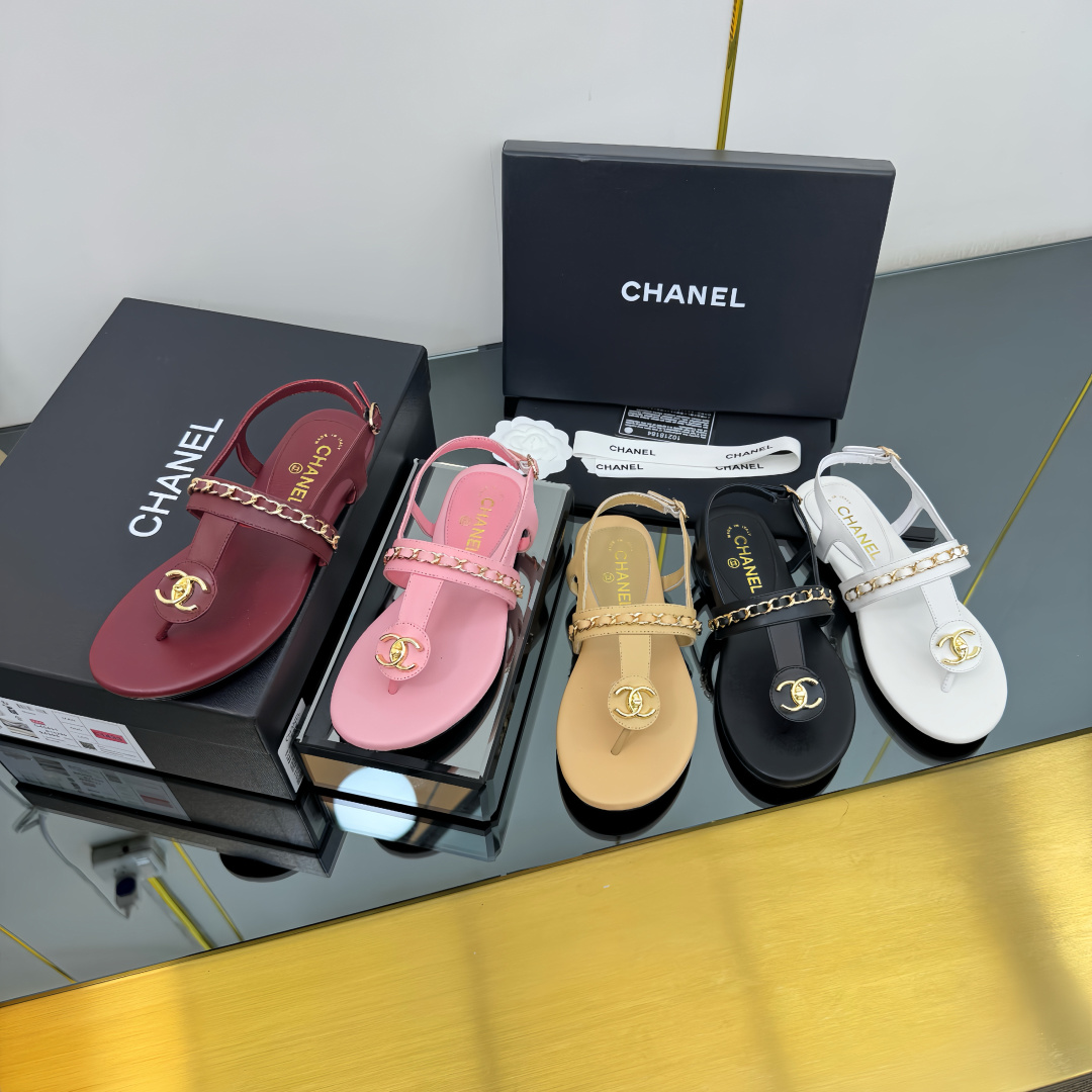 Chanel Shoes Summer new women's clip on sandals