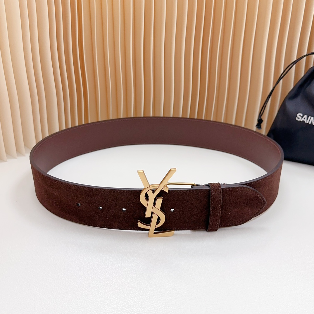 YSL Saint Laurent Leather Belts 1:1 Mirror Version