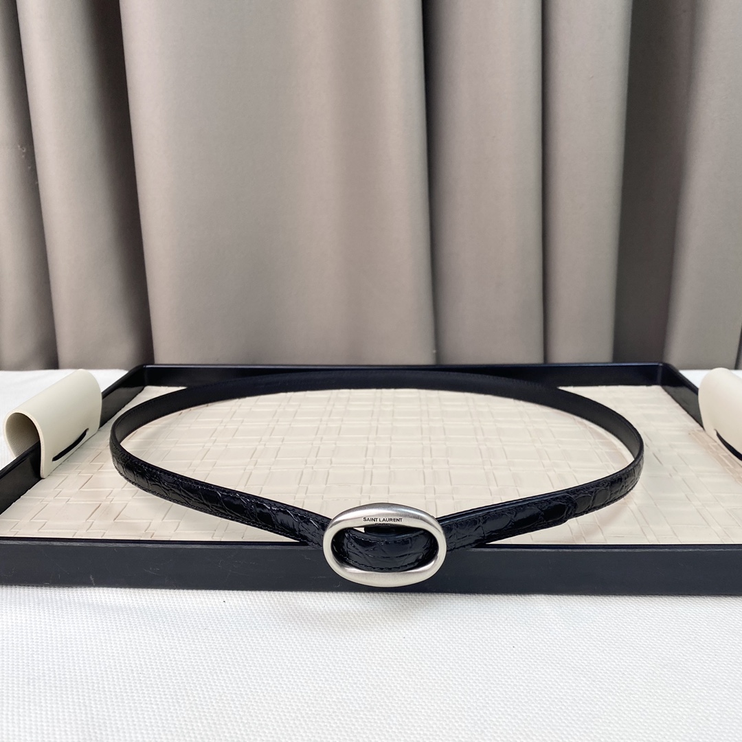 YSL Saint Laurent Leather Belts 1:1 Mirror Version