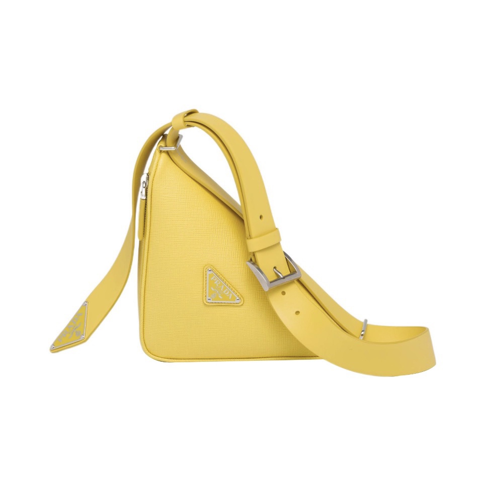 Prada Saffiano Triangle Waist Bag Belt Bag（Replica）