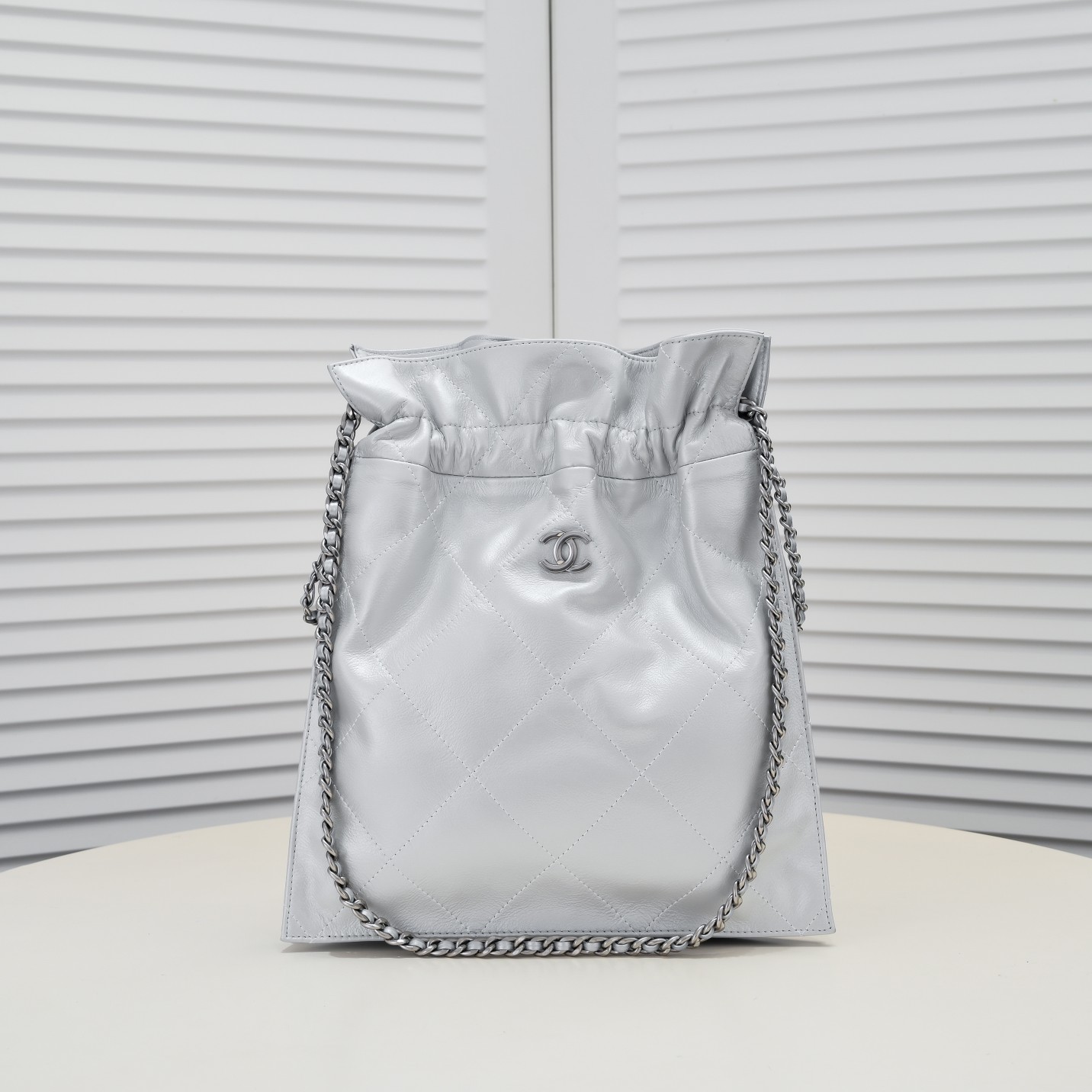 Chanel Drawstring Trash Bag Shoulder Bag Handbag
