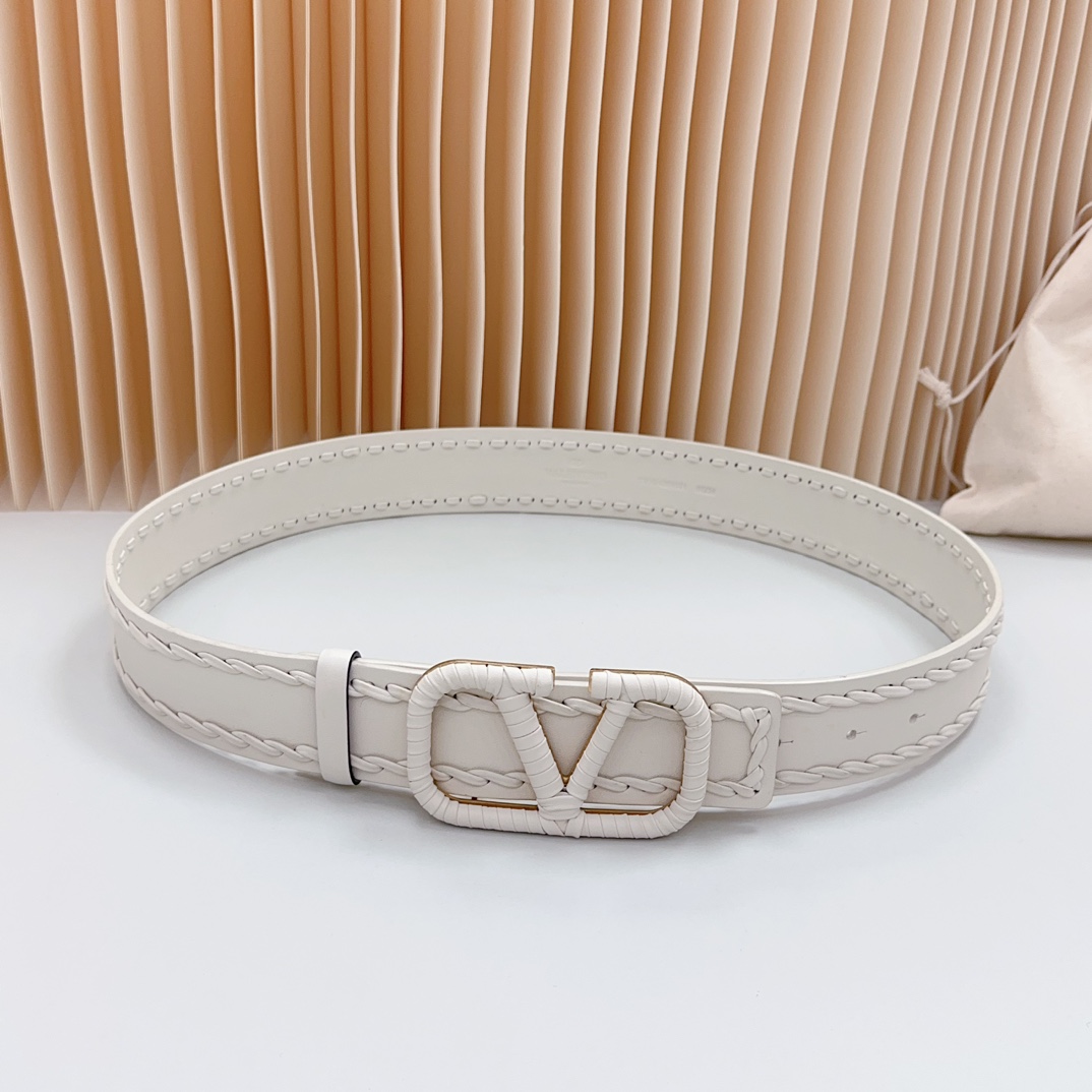 Valentino Leather Belts 1:1 Mirror Version