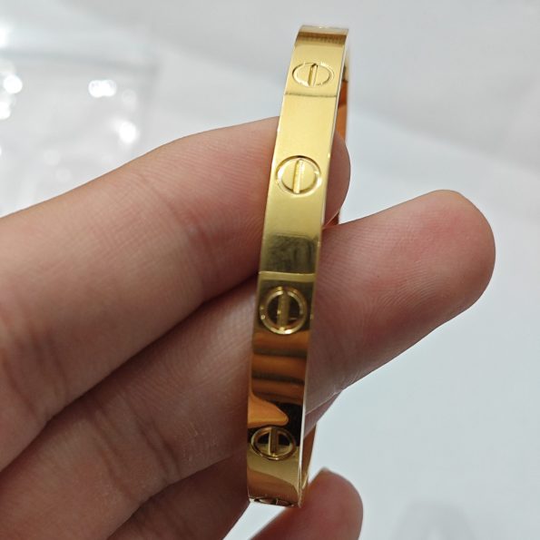 Cartier Love Bracelet Dupe, Gold & White Gold & Rose Gold, No Diamonds