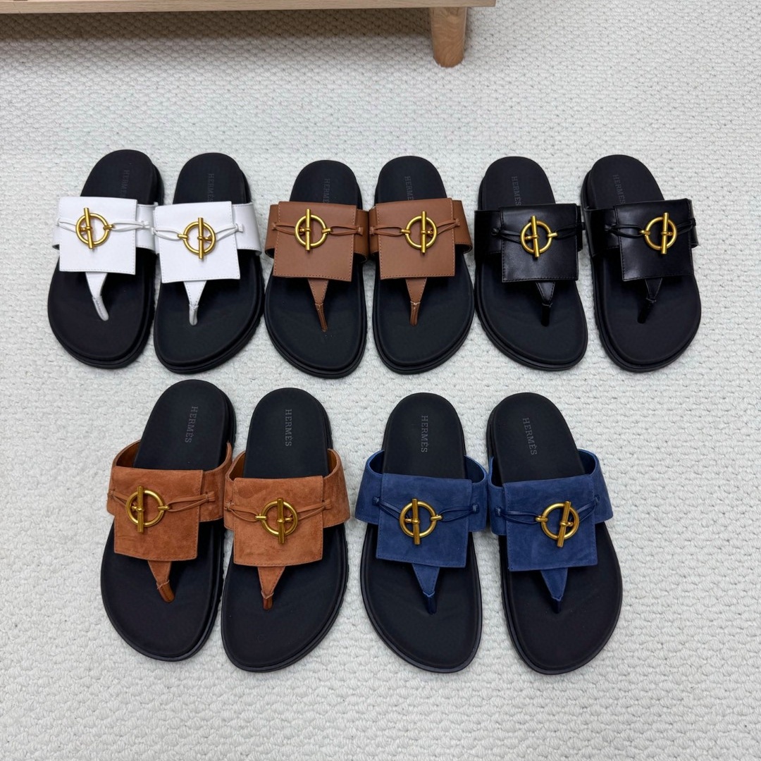 Hermes Shoes Clip on slippers for couples