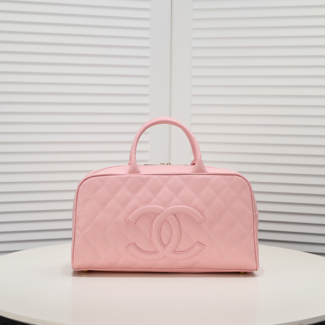Chanel 24c Vintagep Hilton Bag Pink Shoulder Bag Handbag