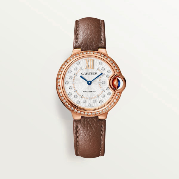 CARTIER BALLON BLEU Diamond Rose Gold 33mm