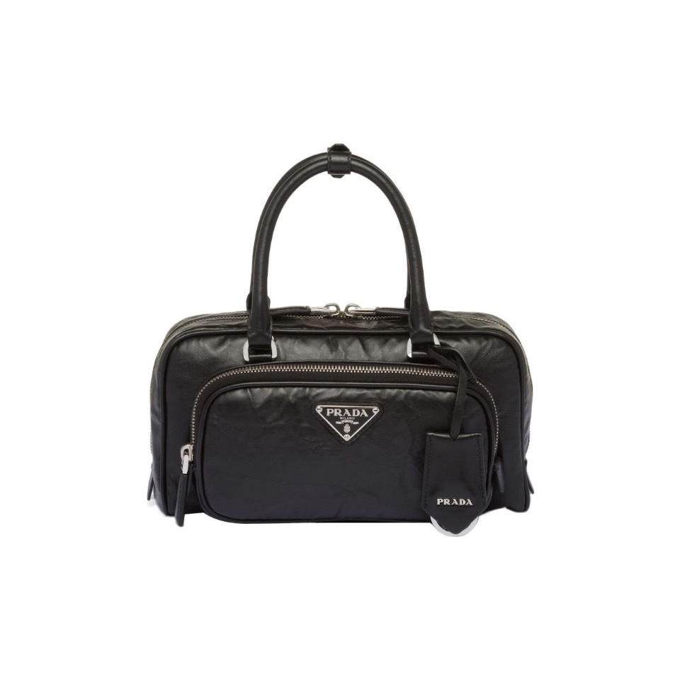 Prada Retro Leather Multi Pocket Handbag Shoulder Bag（Replica）