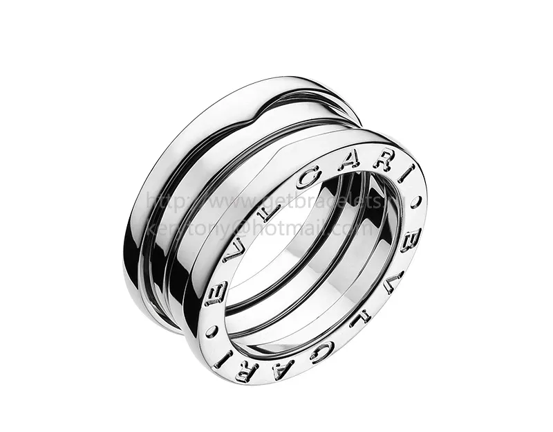 B.zero1 3-Band Spiral Ring in White Gold