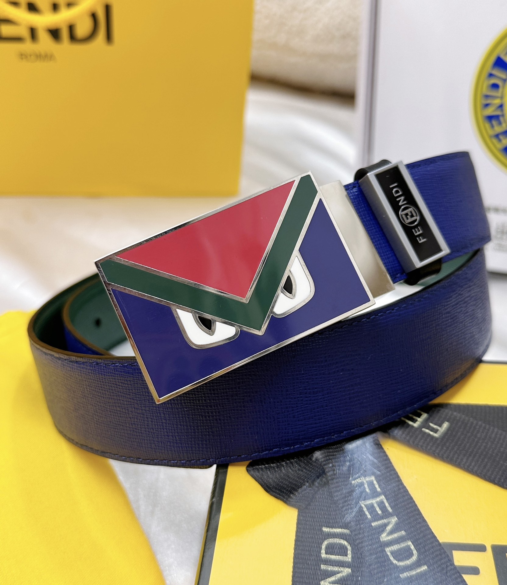 Fendi Leather Belts 1:1 Mirror Version