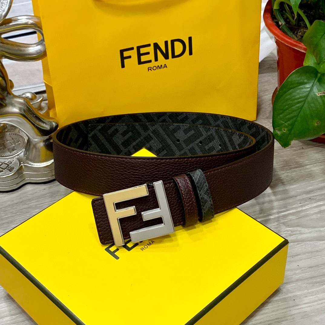 Fendi Leather Belts 1:1 Mirror Version