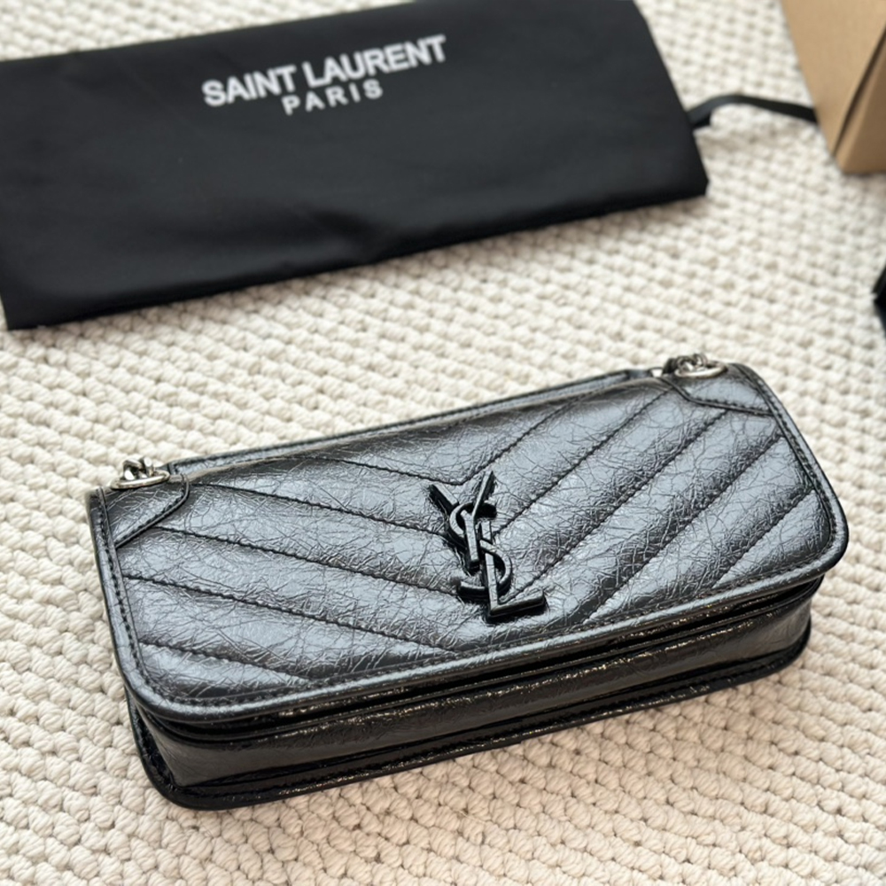 Saint Laurent YSL Leather Chain Shoulder Bag Crossbody Bag(Replica)