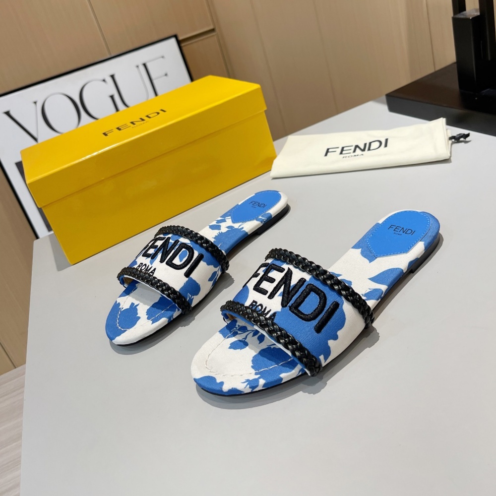 Fendi Shoes Flat bottomed women's Slippers
