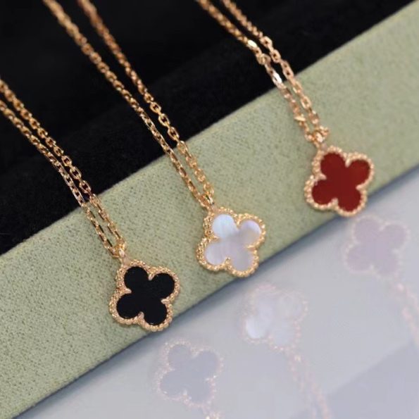 Van Cleef Necklace Dupe, Mini Four Leaf Clover Necklace