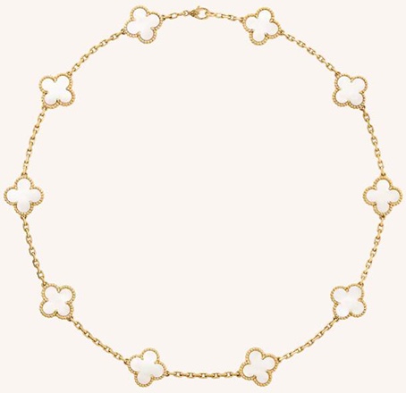 Van Cleef Necklace Dupe, 10 Motifs Clover Necklace