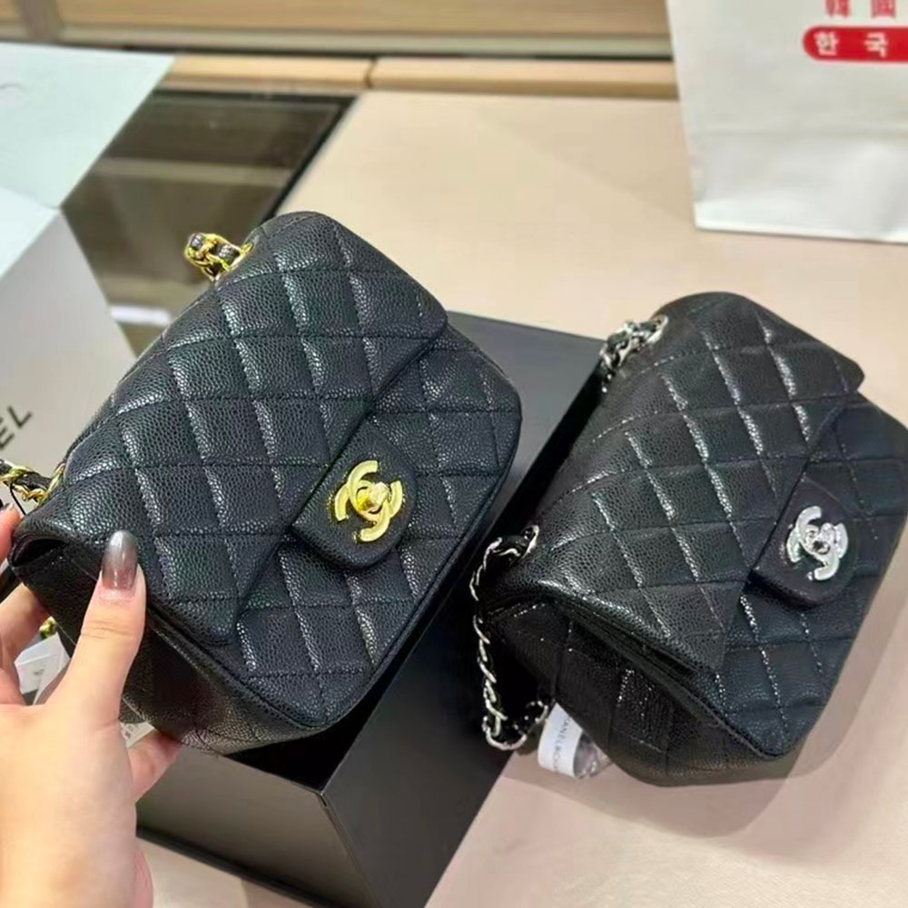 Chanel CF Bag Caviar 17CM Shoulder Bag (Replica)