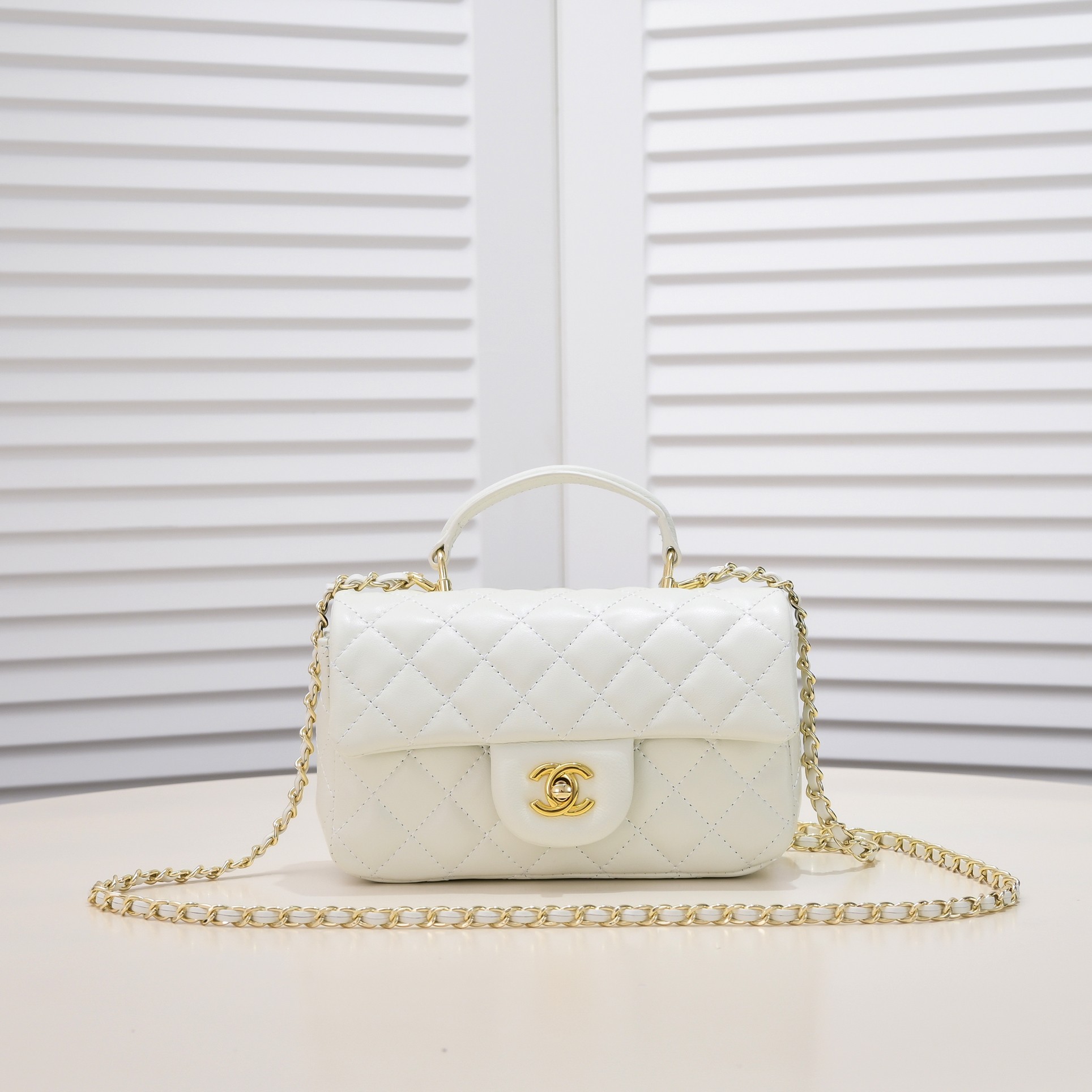Chanel Handle Shoulder Bag Handbag