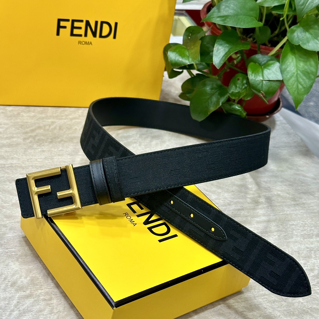 Fendi Leather Belts 1:1 Mirror Version