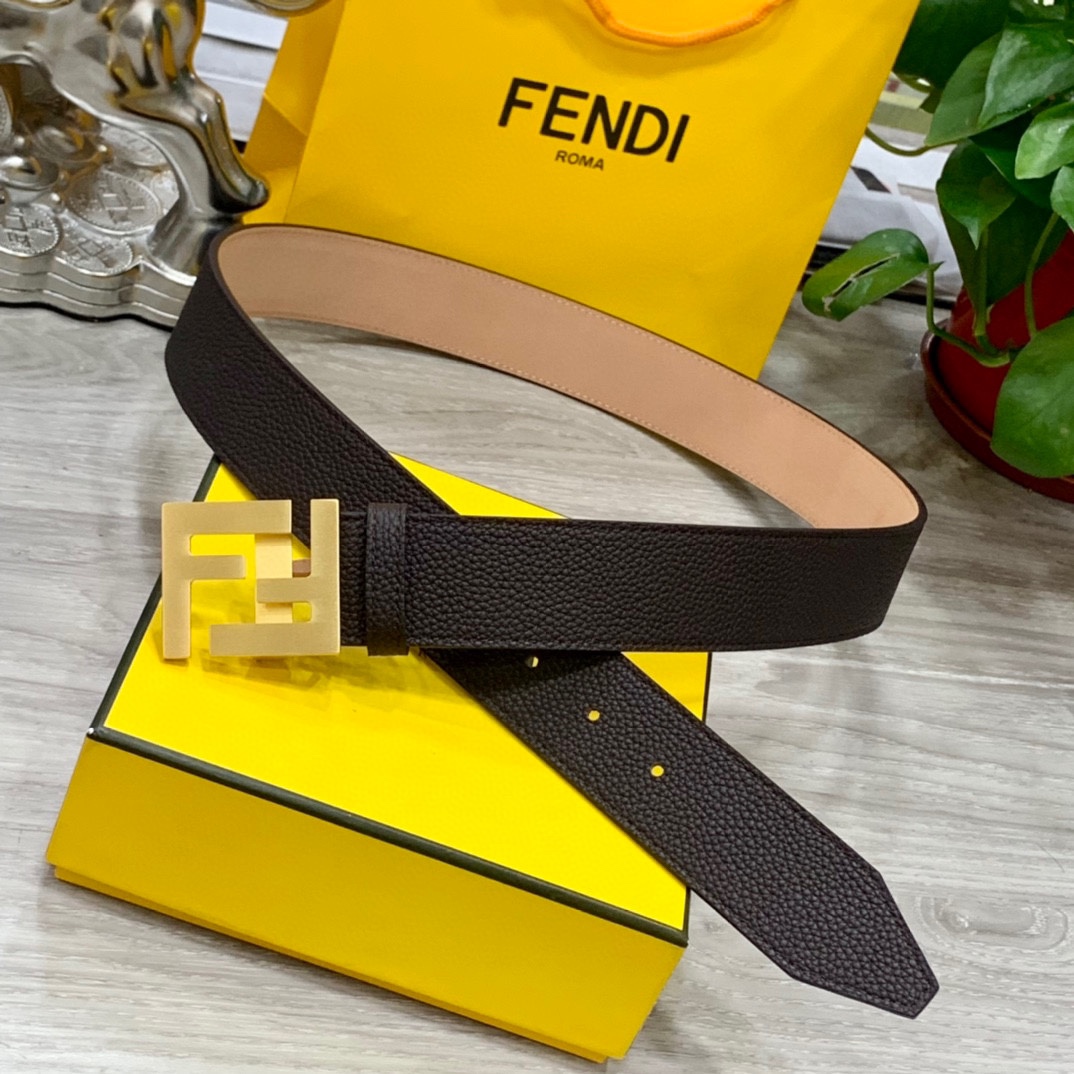 Fendi Leather Belts 1:1 Mirror Version
