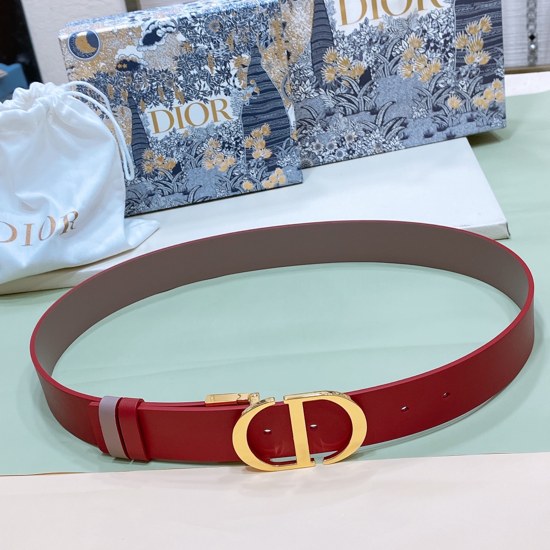 Dior Leather Belts 1:1 Mirror Version