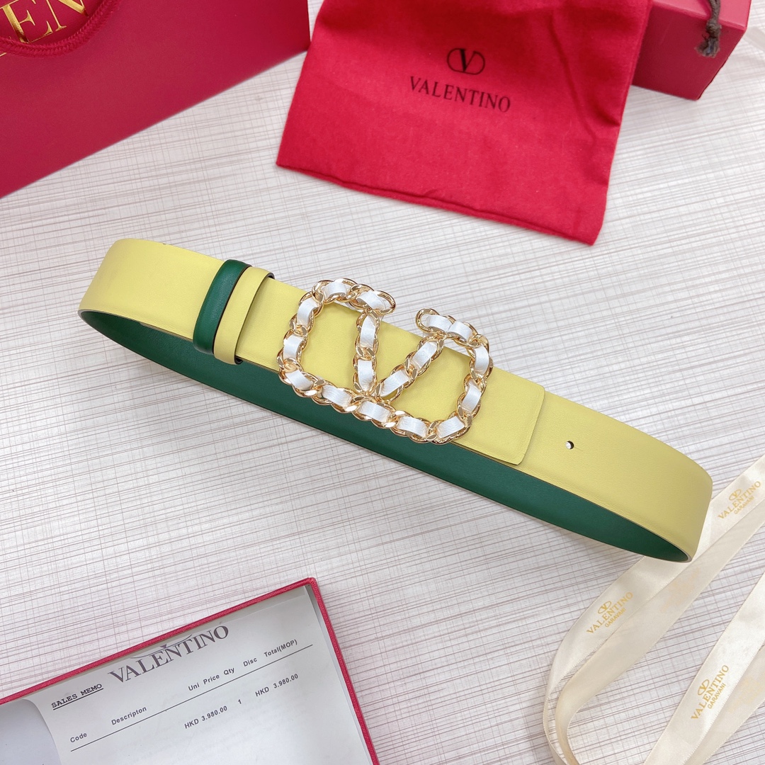 Valentino Leather Belts 1:1 Mirror Version