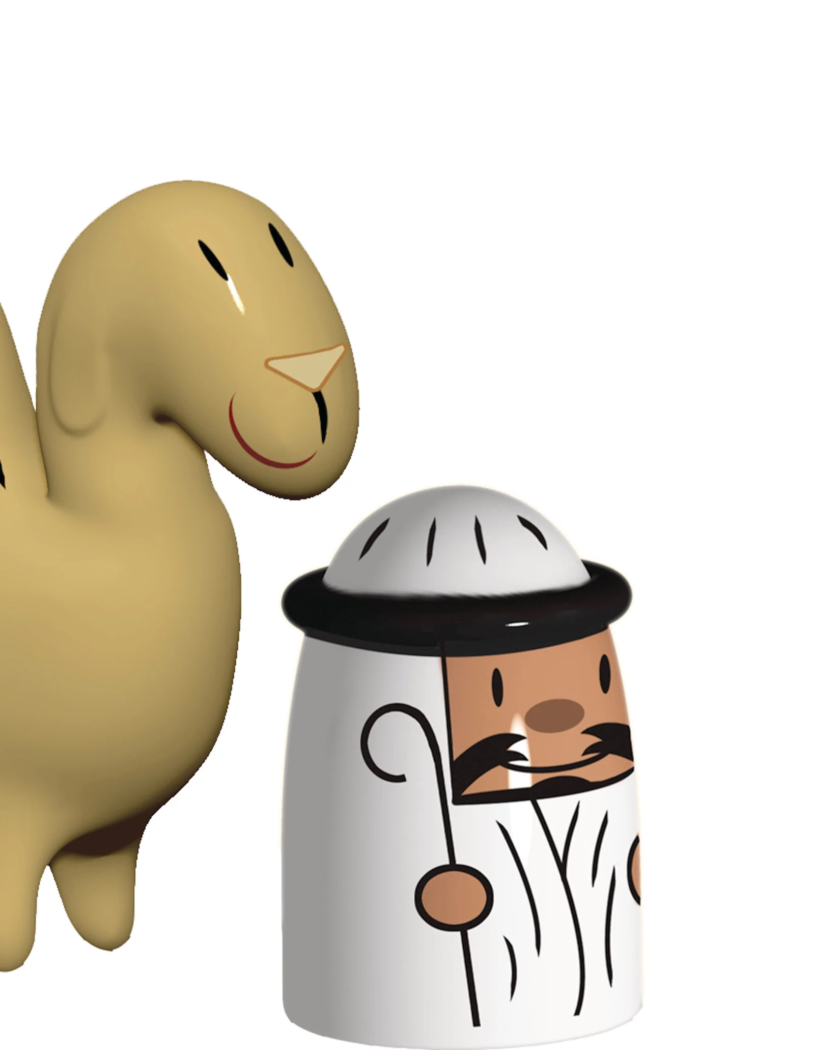 Amir & Camelus Set of 2 figurines Design Massimo Giacon, LPWK