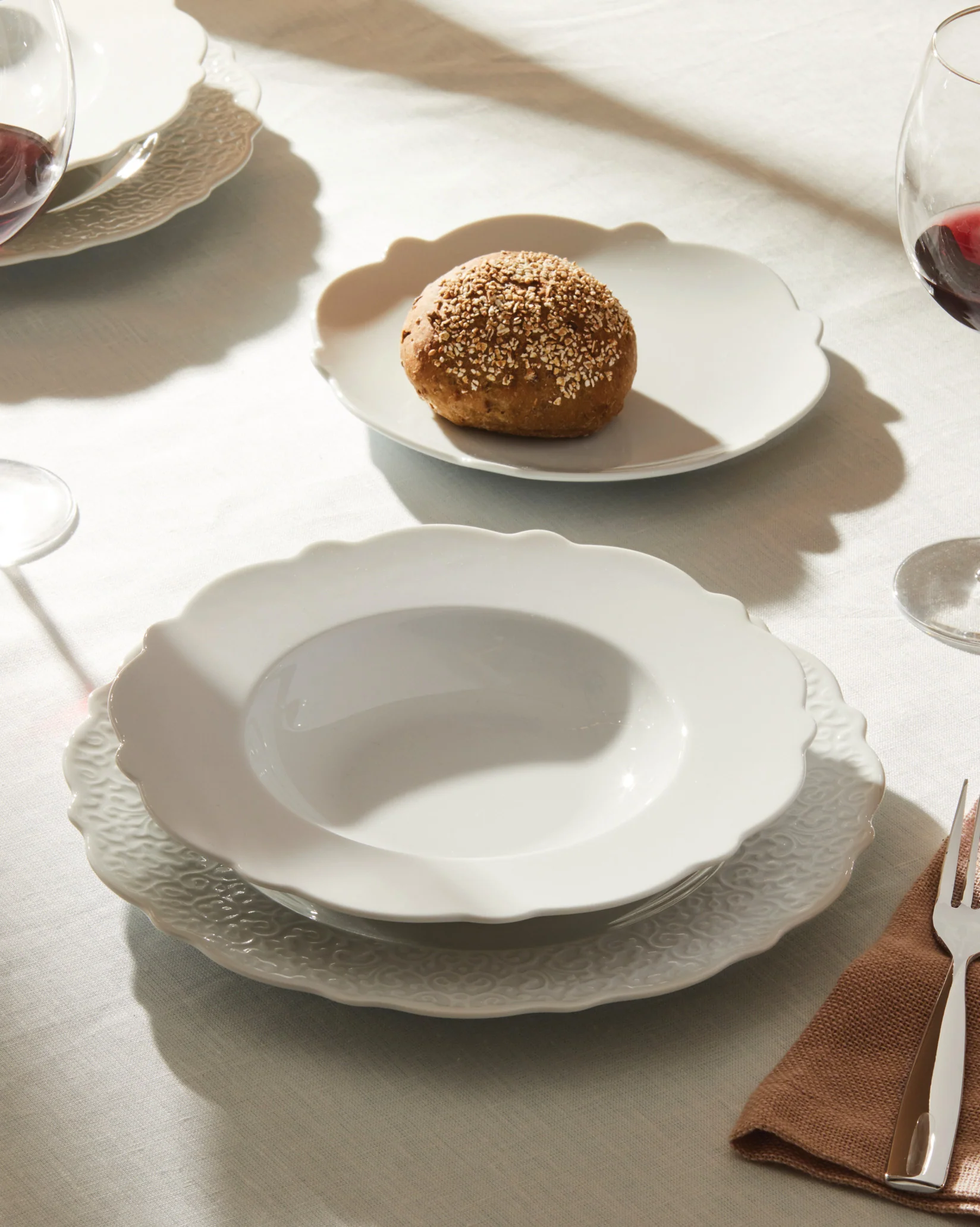 Dressed Dinner plate. 4 pieces Design Marcel Wanders