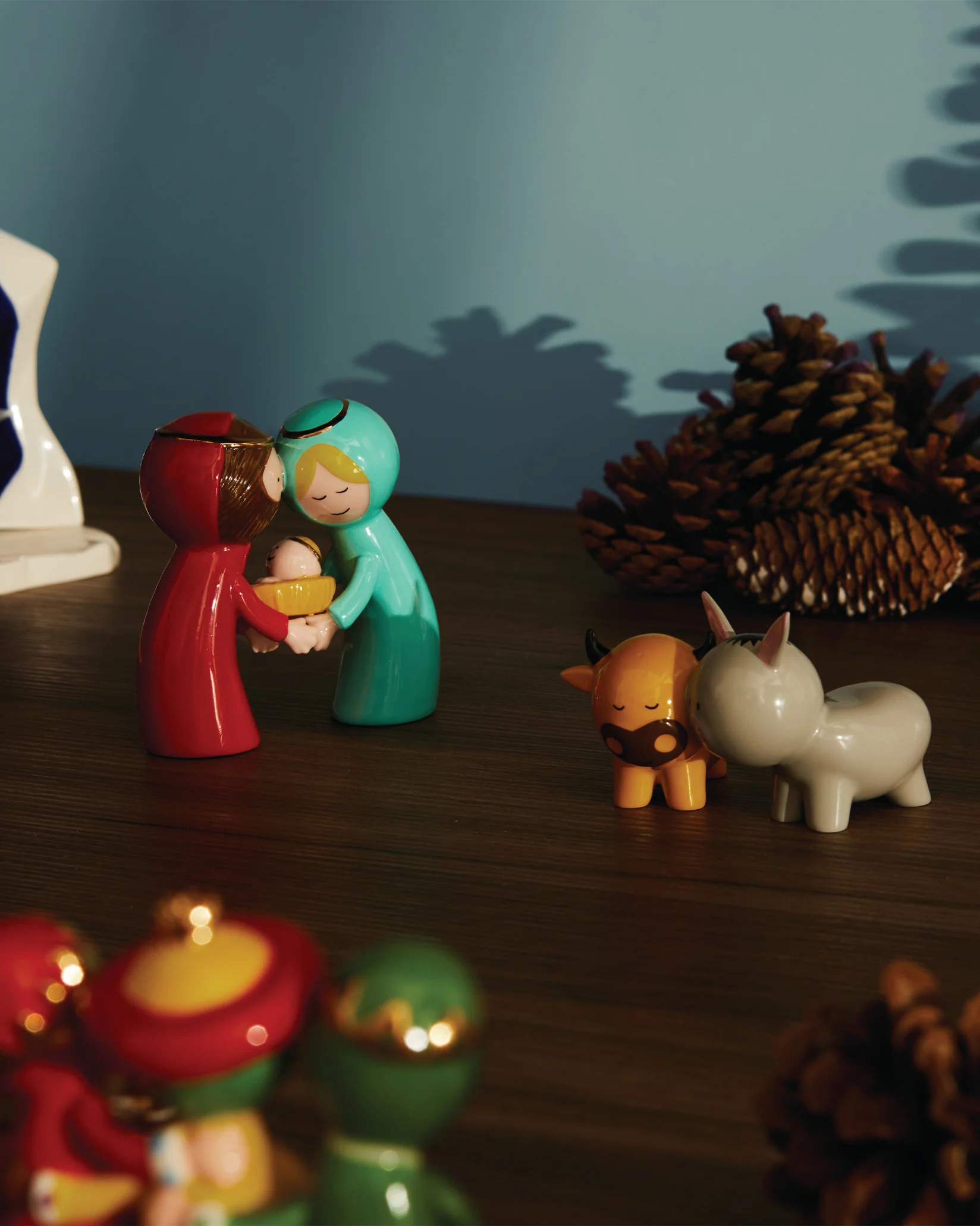 Happy Eternity Baby Set of 2 figurines Design Marcello Jori, Massimo Giacon