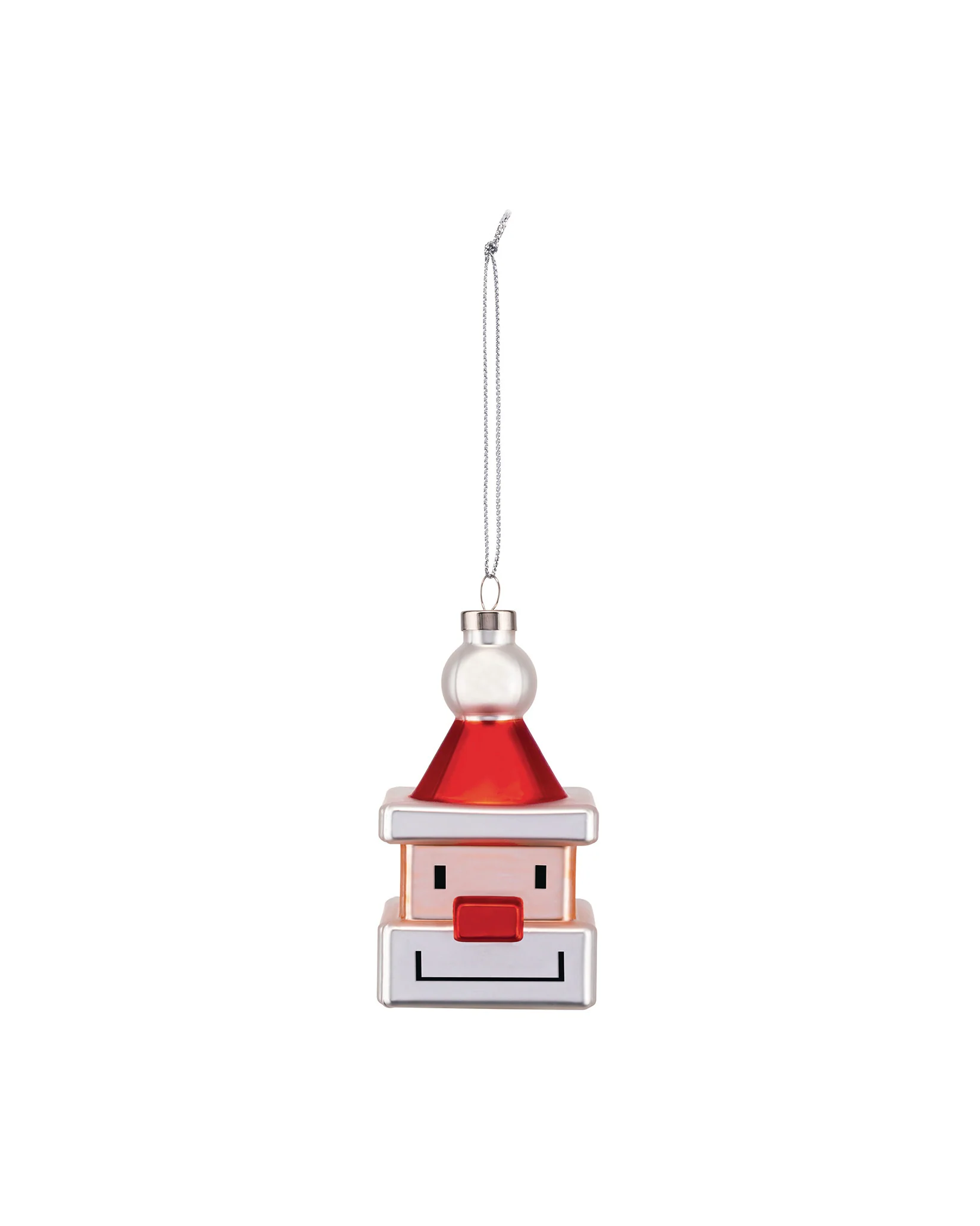 Santa Cube Christmas ornament Design Marcello Jori, Massimo Giacon