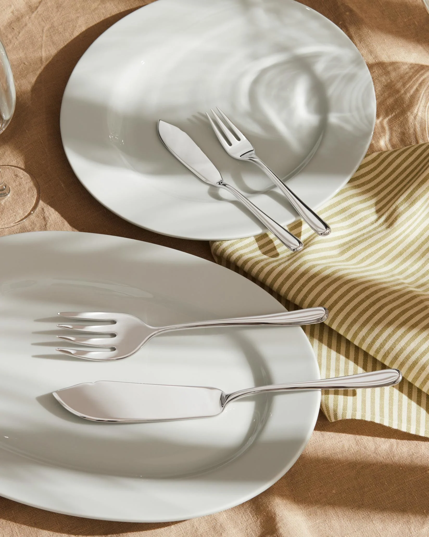 Caccia Fish fork. 6 pieces Design Luigi Caccia Dominioni, Livio e Pier Giacomo Castiglioni